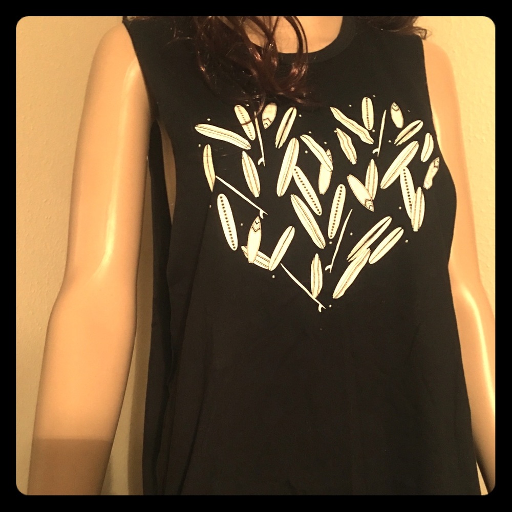 Rip Curl Black tee-shirt tank